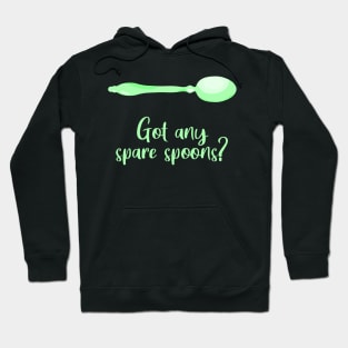 Got Any Spare Spoons? (Spoonie Awareness) - Light Green Hoodie